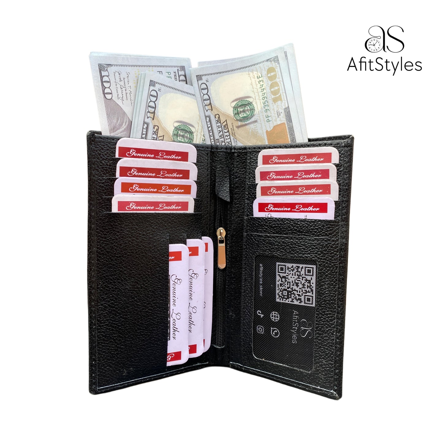 WL 6002 AfitStyles Exclusive: Vintage Long Leather Wallet