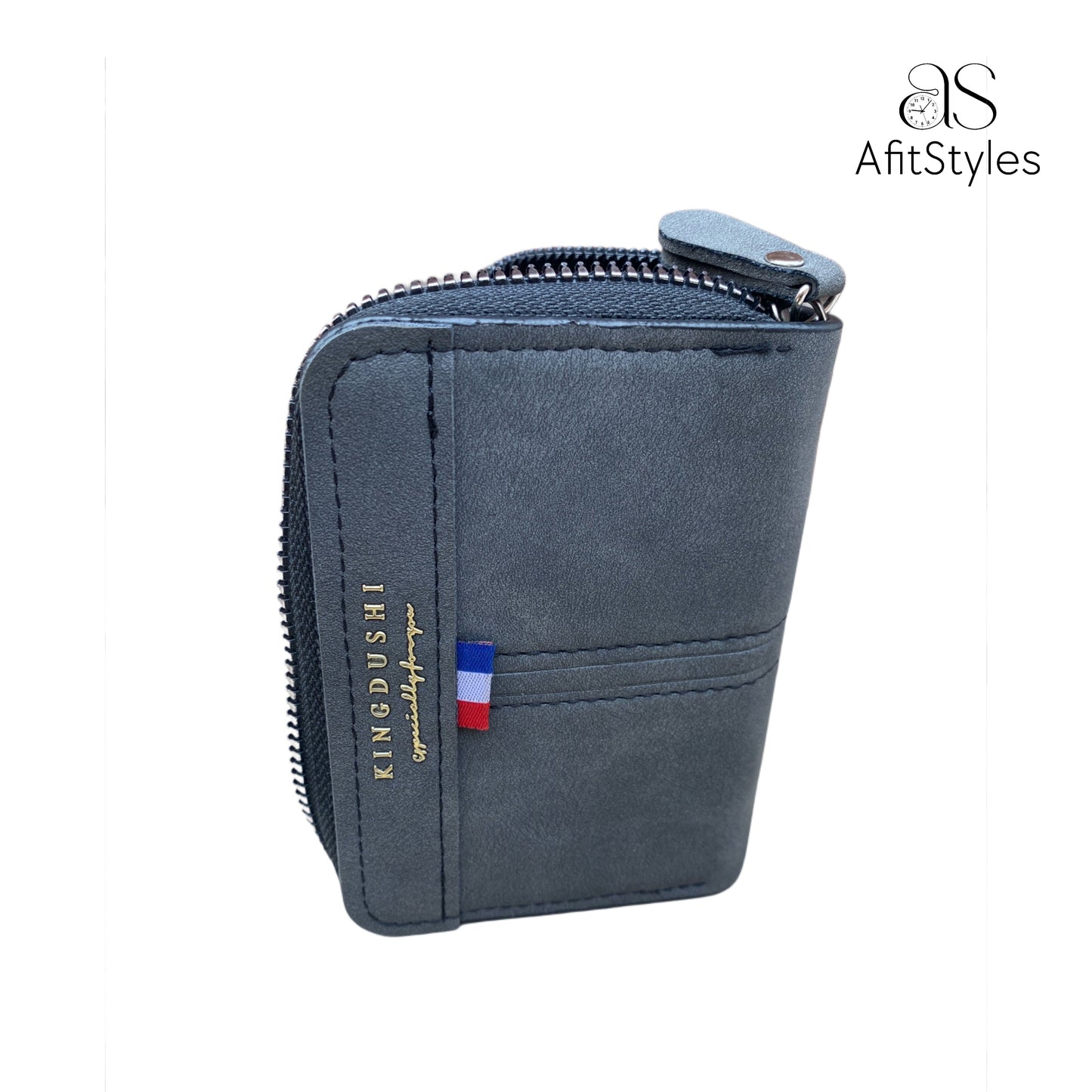 WL 6001 AfitStyles | KINGDUSHI | Luxury Zipper Wallet – Sleek, Secure & Stylish