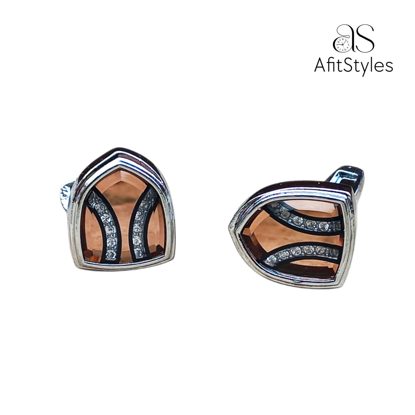 CL 5001 AfitStyles Modern CUFFLINKS for Gentlemen with box