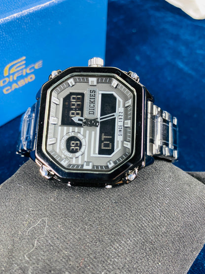 Dickies Fort Worth Digital-Analog Stainless Steel premium Watch with Box