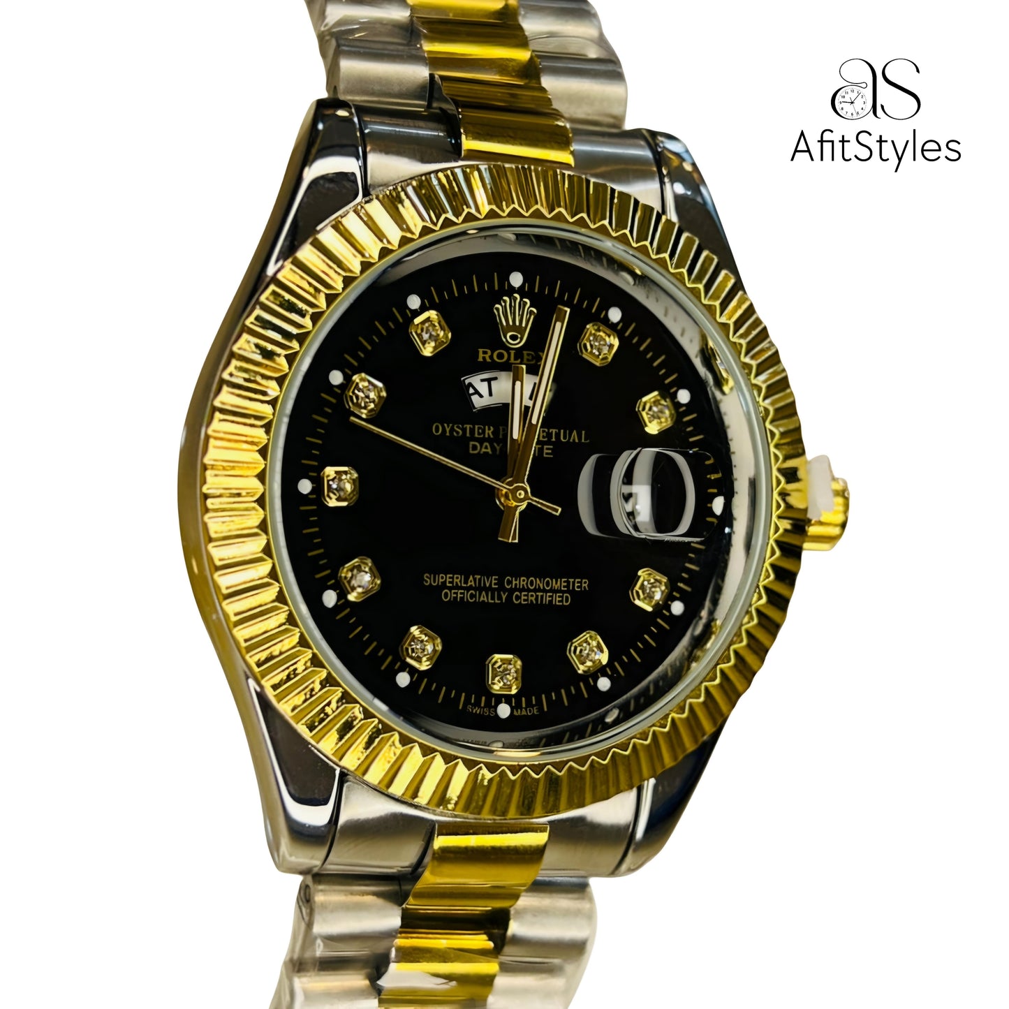 Rolex Oyster Perpetual Day-Date Green Dial luxury wrist watch with Box