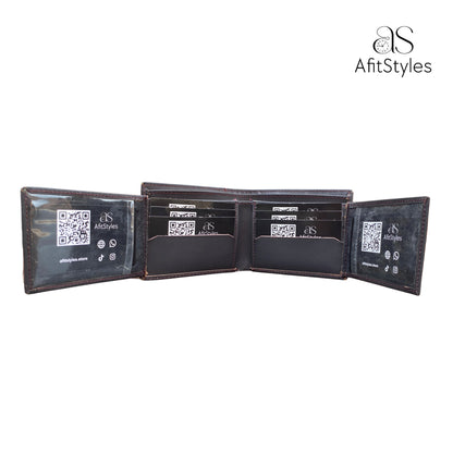 WL 6005 AfitStyles Ultimate Leather Wallet – 18 Card Slots & Expanding Design