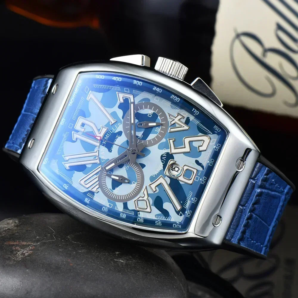 2025 Geneva New FRANCK MULLER Brand Watches For Mens Multifunction Chronograph WristWatch Fashion Business Sports