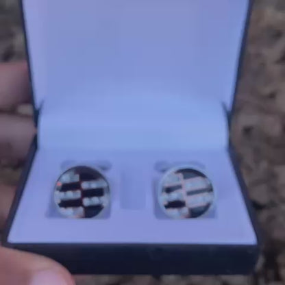 CL 5003 AfitStyles CUFFLINKS beaded with elegance for Gentlemen with box